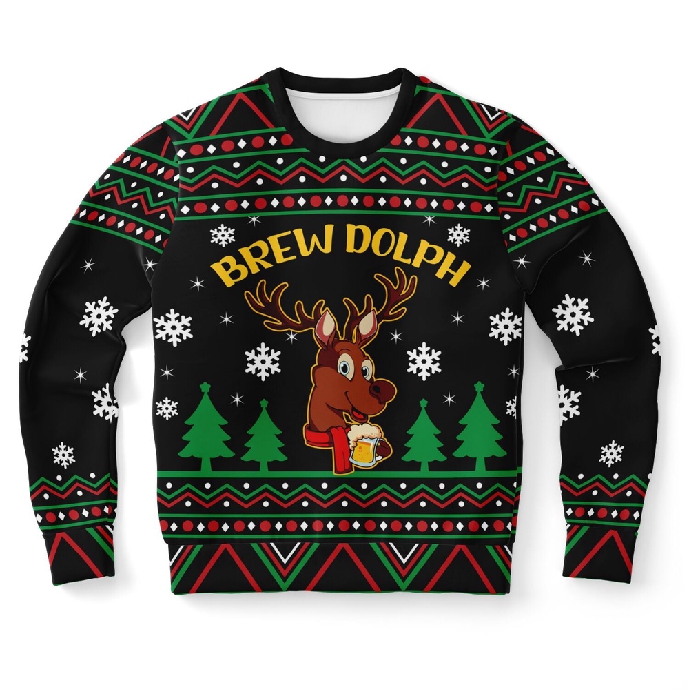 Brewdolph Ugly Christmas Sweater, Christmas Sweater, Ugly Sweater, Funny Xmas Sweaters