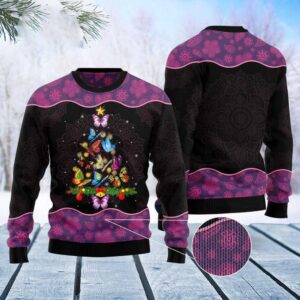 Butterfly Christmas Tree Ugly Christmas Sweater, Xmas&hellip;