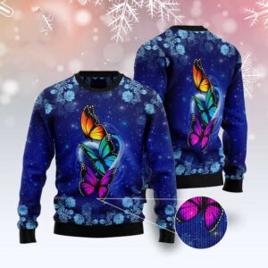 Butterfly Galaxy Ugly Christmas Sweater, Christmas Sweater,&hellip;
