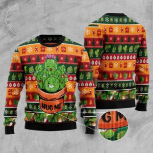 Cactus Hug Me Ugly Christmas Sweater, Christmas&hellip;
