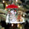 Cairn Terrier-Dogs give gifts Hanging Ornament, Christmas Ornament, Dog Ornament, Xmas Dog Ornaments