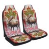 Canada Merry Christmas Eh Canadian Seat Cover Cars, Christmas Car Seat Cover, Car Seat Cover