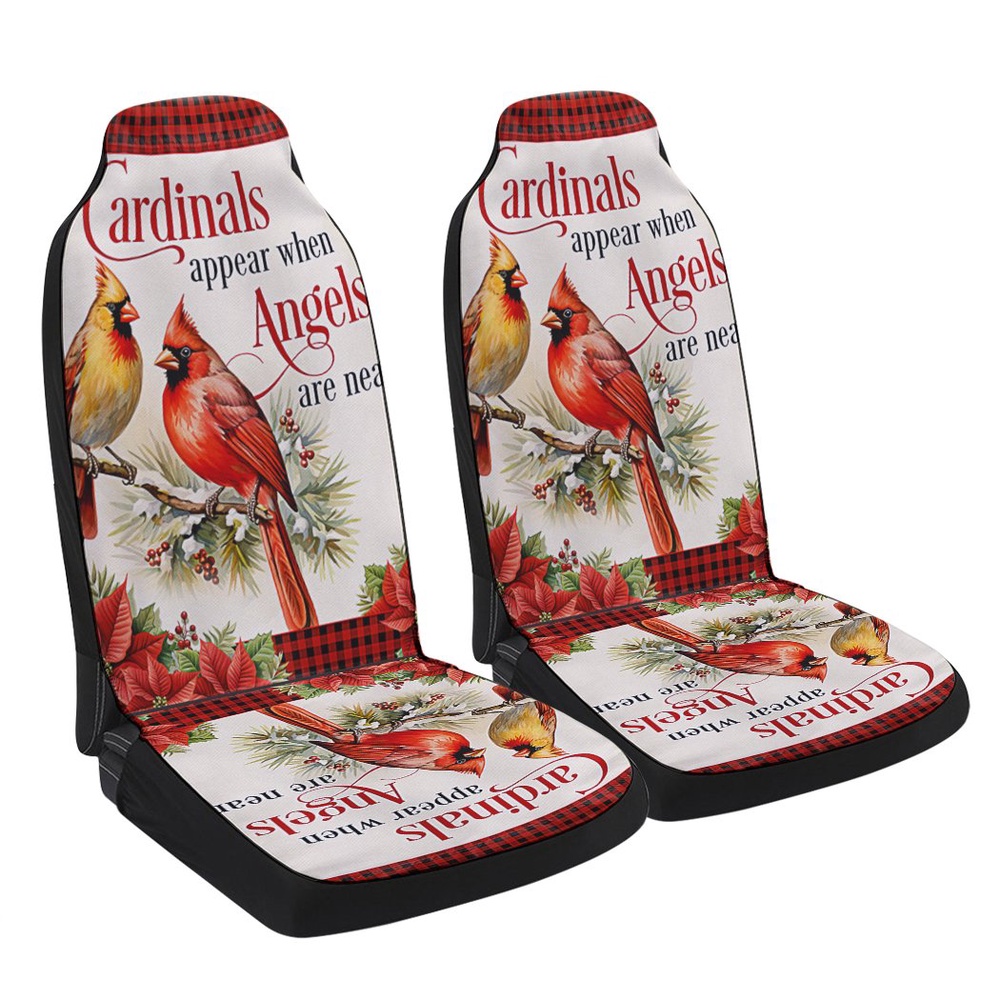 Cardinal Cardinals Appear When Angels Are Near Christmas Cardinals Seat Cover Cars, Christmas Car Seat Cover, Car Seat Cover Cardinal Cardinals Appear When Angels Are Near Christmas Cardinals Seat Cover Cars, Christmas Car Seat Cover, Car Seat Cover
