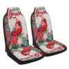 Cardinal Peace Christmas Seat Cover Cars, Christmas Car Seat Cover, Car Seat Cover
