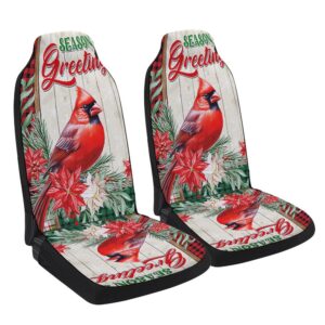 Cardinal Season Greetings Winter Christmas Seat Cover&hellip;