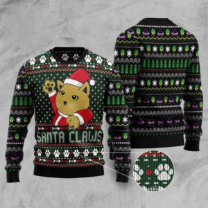 Cat Santa Jaws Ugly Christmas Sweater, Christmas&hellip;