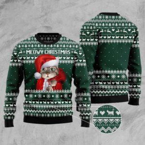 Cat Santa Ugly Christmas Sweater, Christmas Cat&hellip;