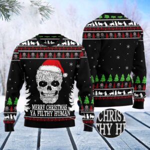 Cat Skull Santa Ugly Christmas Sweater, Christmas&hellip;