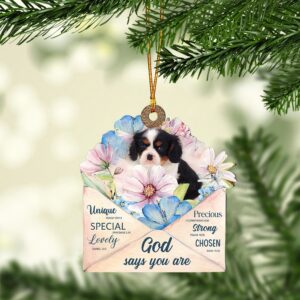 Cavalier-King-Charles-Spaniel God Says You Ornament, Christmas Ornament,&hellip;