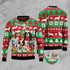 Cavalier King Charles Spaniel Family Ugly Christmas&hellip;