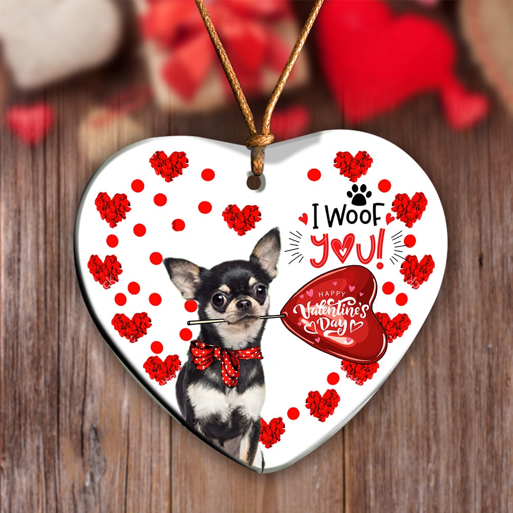 Chihuahua Happy Valentine’s Day Ornament, Christmas Ornament, Dog Ornament, Xmas Dog Ornaments Chihuahua Happy Valentine’s Day Ornament, Christmas Ornament, Dog Ornament, Xmas Dog Ornaments