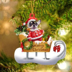 Chihuahua Merry Christmas Ornament, Christmas Ornament, Dog&hellip;