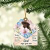 Chocolate-Labrador Tree Merry Christmas Ornament, Christmas Ornament, Dog Ornament, Xmas Dog Ornaments