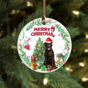 Chocolate-Labrador Tree Merry Christmas Ornament, Christmas Ornament,&hellip;