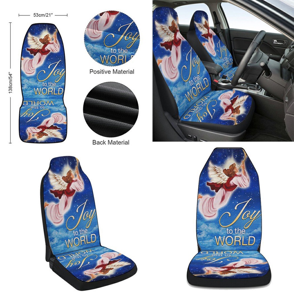 Christmas Angel Joy To The World Seat Cover Cars, Christmas Car Seat Cover, Car Seat Cover