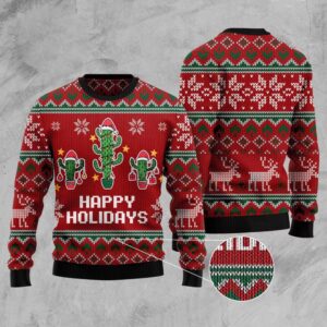 Christmas Cactus Ugly Christmas Sweater, Christmas Sweater,&hellip;