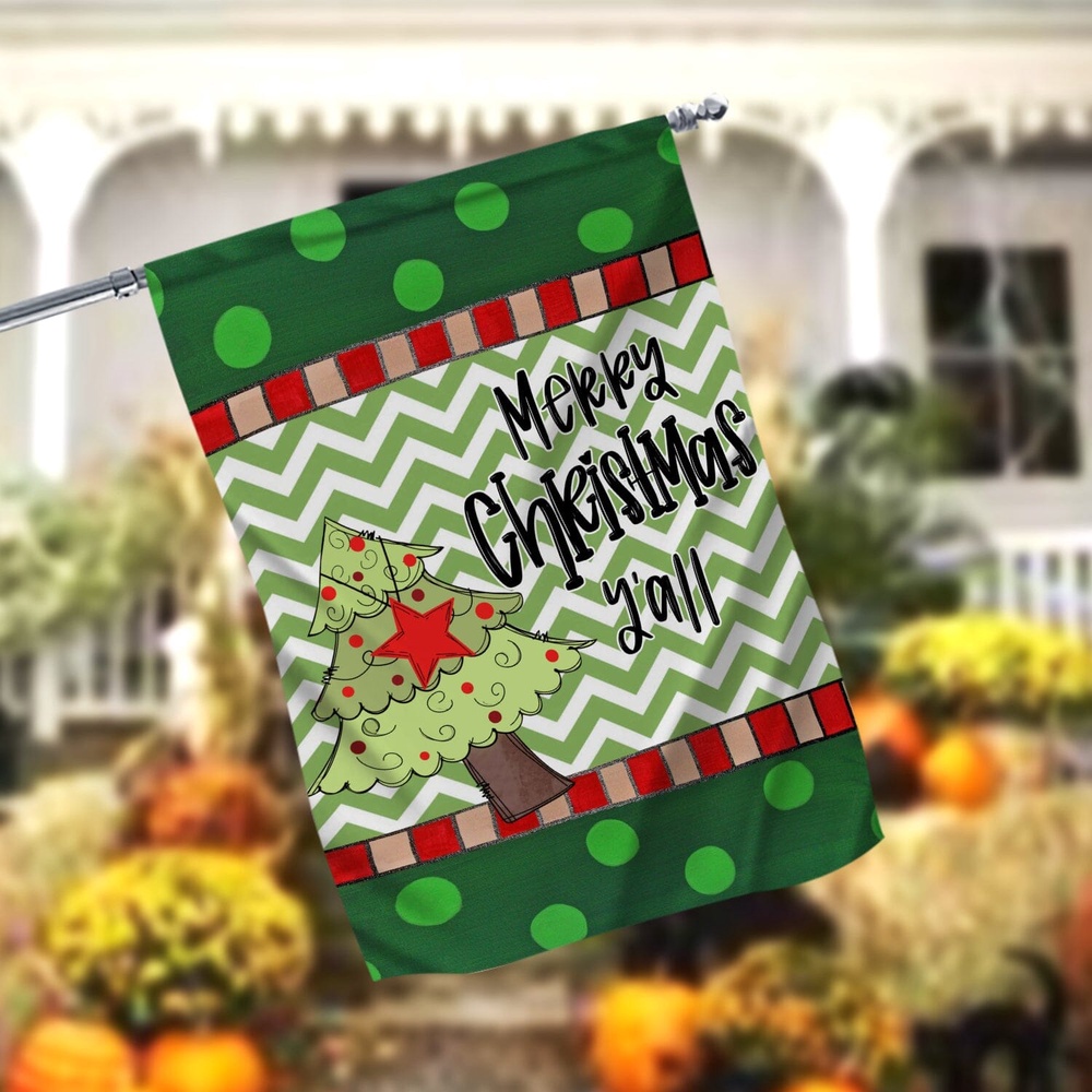 Christmas Garden Welcome FlagXmas, Garden Flags, Outdoor Xmas Flags, Christmas Flag Outdoor