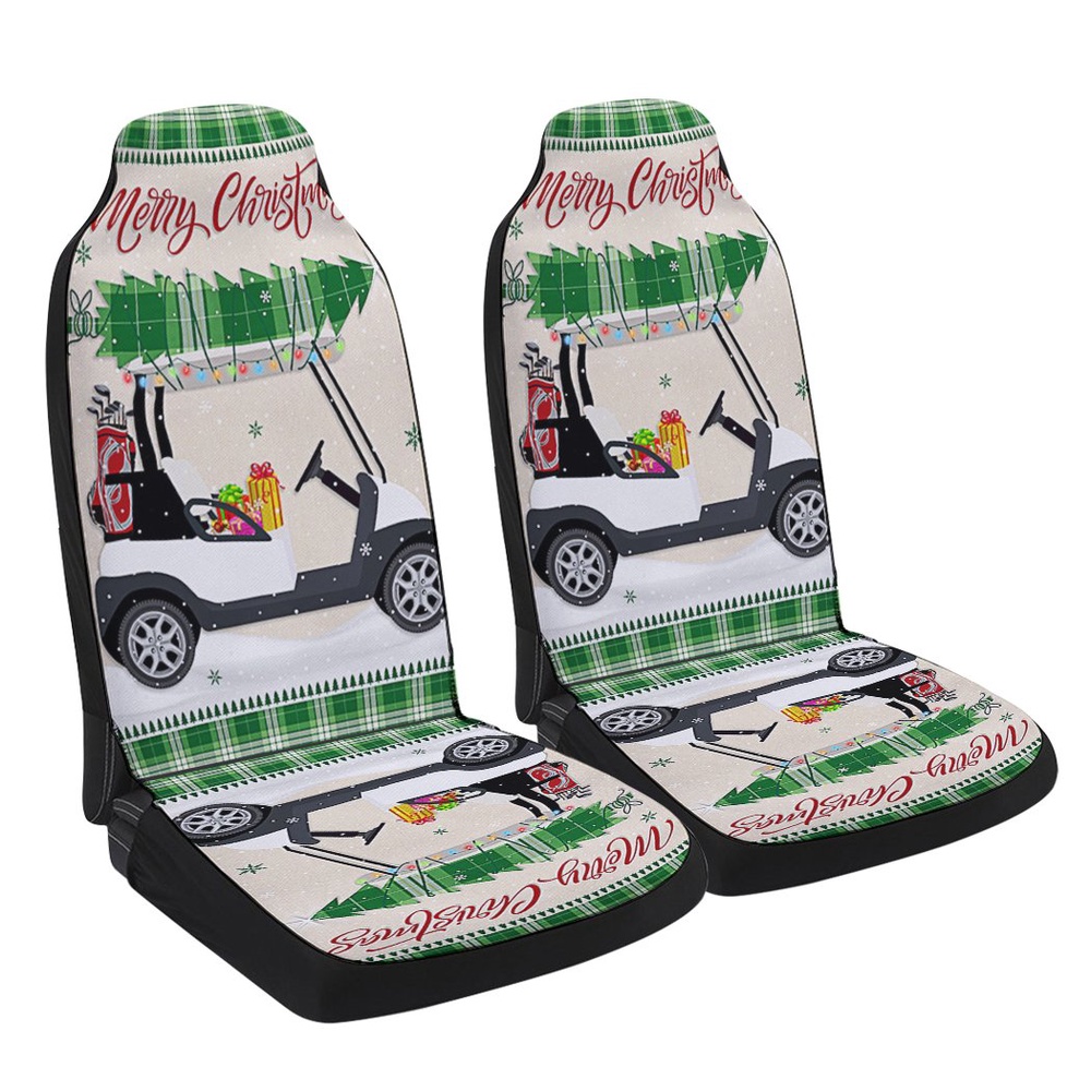 Christmas Golf Cart HohoHole Seat Cover Cars, Christmas Car Seat Cover, Car Seat Cover