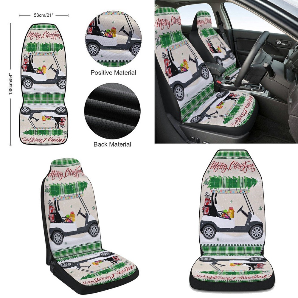 Christmas Golf Cart HohoHole Seat Cover Cars, Christmas Car Seat Cover, Car Seat Cover