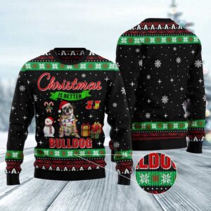 Christmas Is Better With Bulldog Ugly Christmas&hellip;