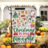 Christmas Garden Welcome FlagXmas, Garden Flags, Outdoor Xmas Flags, Christmas Flag Outdoor