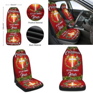 Christmas It is All About Jesus Crown Of Thorns Christmas Wreath Seat Cover Cars Christmas Car Seat Cover Car Seat Cover 2 jmwb8q.jpg
