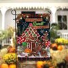 Christmas Santa Claus Garden FlagXmas, Garden Flags, Outdoor Xmas Flags, Christmas Flag Outdoor
