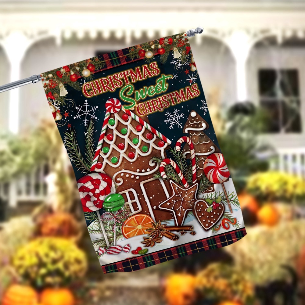 Christmas Sweet Christmas Garden FlagXmas, Garden Flags, Outdoor Xmas Flags, Christmas Flag Outdoor