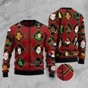 Christmas Symbols Ugly Christmas Sweater, Christmas Sweater,&hellip;