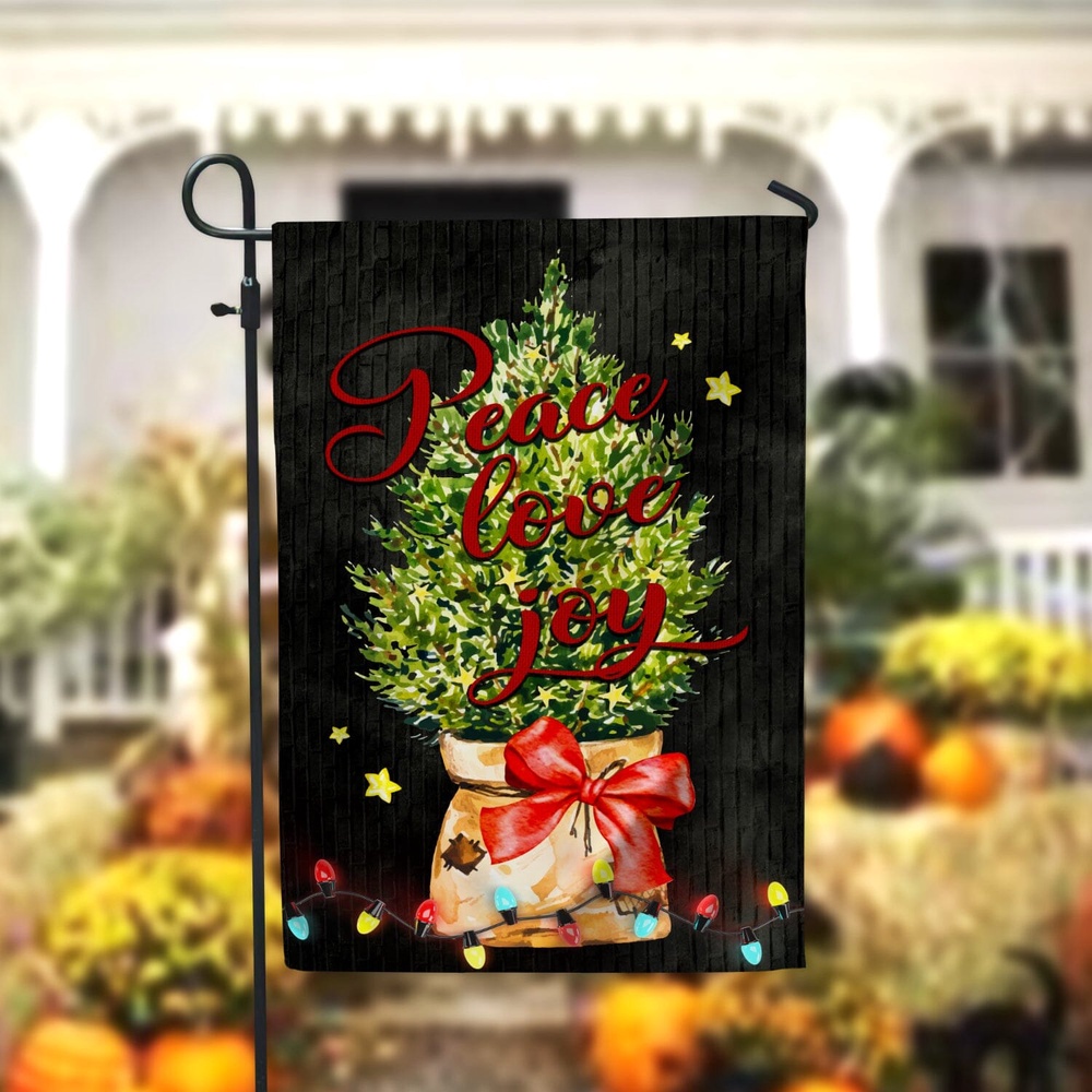 Christmas Tree Flag Garden Flag, Farmhouse DecorXmas, Garden Flags, Outdoor Xmas Flags, Christmas Flag Outdoor