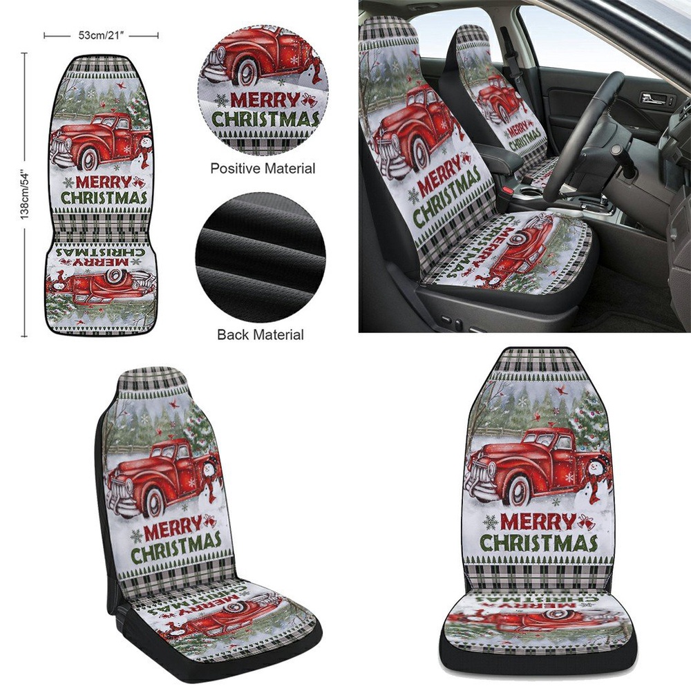 Christmas Truck Garden Mailbox Cover Road Come Home Seat Cover Cars, Christmas Car Seat Cover, Car Seat Cover