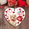 Cockapoo In Gift Box Christmas Ornament, Christmas Ornament, Dog Ornament, Xmas Dog Ornaments