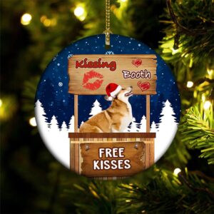 Corgi Kissing Booth Christmas Ornament, Christmas Ornament,&hellip;