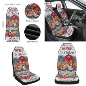 Cow Christmas All Hearts Come Home For Christmas Cattle Jersey Seat Cover Cars Christmas Car Seat Cover Car Seat Cover 2 uy4alg.jpg