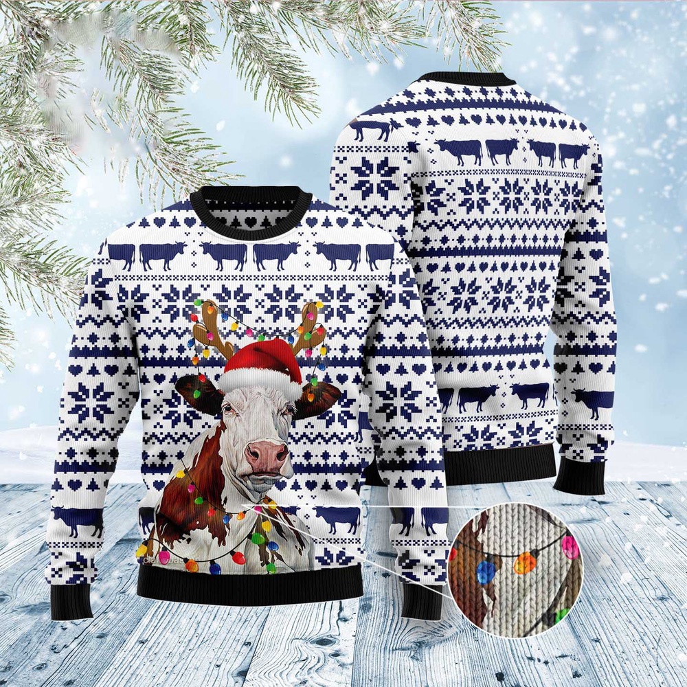Cow Christmas Reunion Ugly Christmas Sweater, Christmas Sweater, Ugly Sweater, Funny Xmas Sweaters