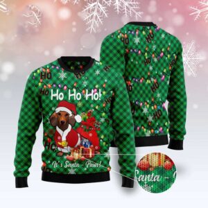 Dachshund Santa Paw Ugly Christmas Sweater, Christmas&hellip;