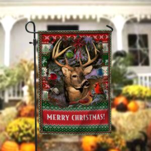 Deer Merry Christmas Garden FlagXmas, Garden Flags,&hellip;