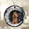English-Cocker-Spaniel-2 With Crown Diamond Ornament, Christmas Ornament, Dog Ornament, Xmas Dog Ornaments