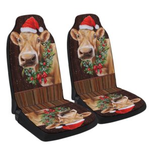 Farm Funny Cow Cattle Christmas Seat Cover&hellip;