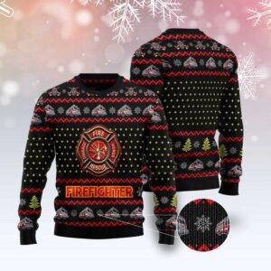 Firefighter Lover Ugly Christmas Sweater, Christmas Sweater,&hellip;