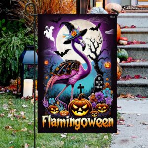 Flamingo Halloween Flamingoween Flag, Halloween Flag, Halloween&hellip;