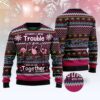 Flamingo Snow Ugly Christmas Sweater, Christmas Sweater, Ugly Sweater, Funny Xmas Sweaters
