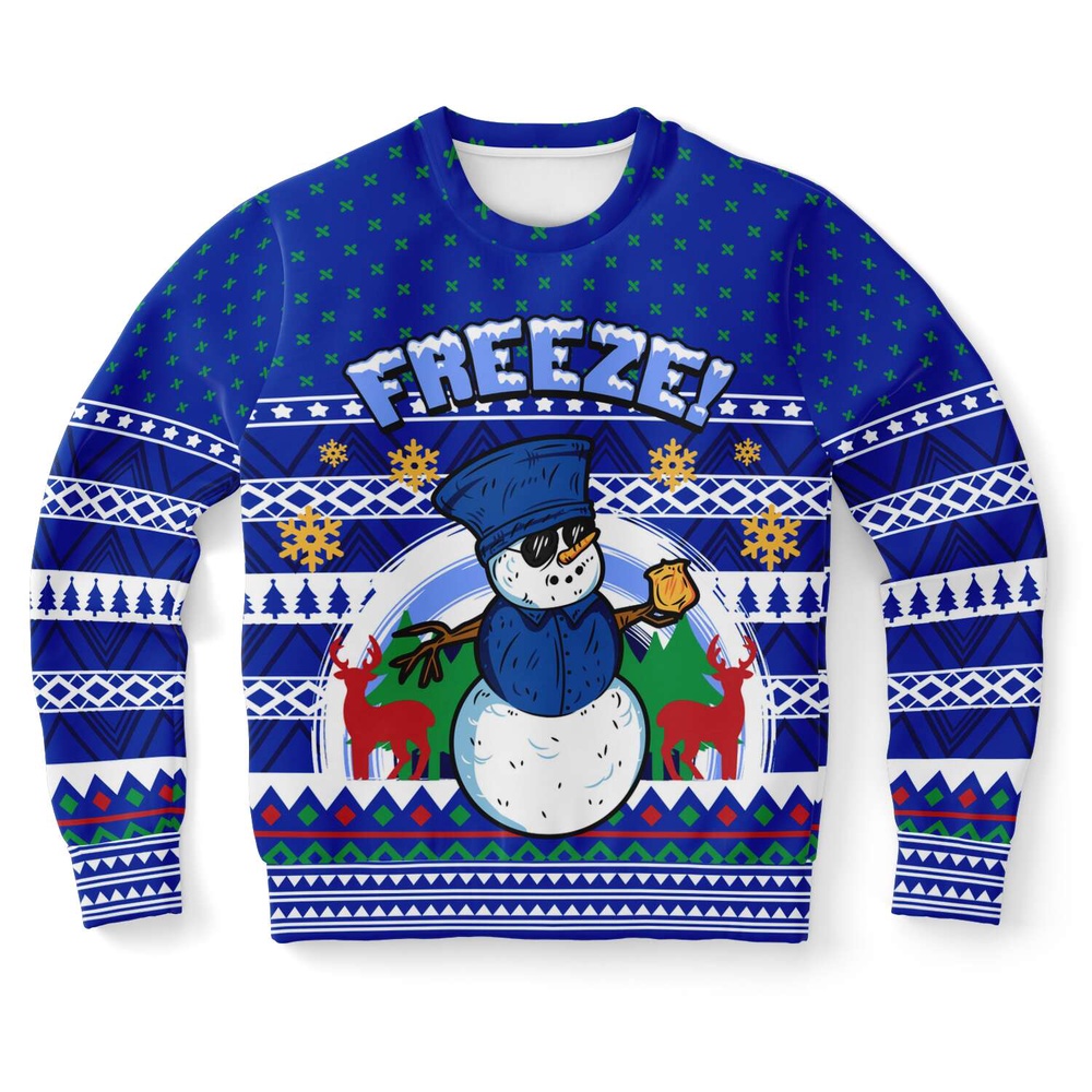 Freeze Snowman Ugly Christmas Sweater, Christmas Sweater, Ugly Sweater, Funny Xmas Sweaters