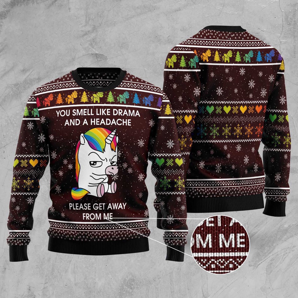 Funny Unicorn Ugly Christmas Sweater, Christmas Sweater, Ugly Sweater, Funny Xmas Sweaters