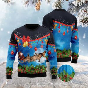 German Shepherd Sleigh Ugly Christmas Sweater, Christmas&hellip;