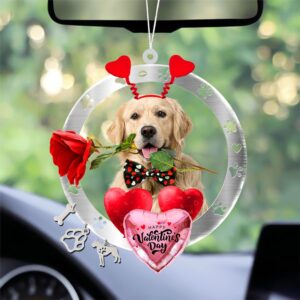 Golden Retriever 2 With Rose & Heart&hellip;