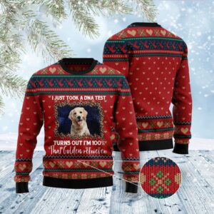 Golden Retriever Dna Ugly Christmas Sweater, Christmas&hellip;