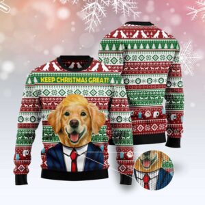 Golden Retriever Keep Christmas Great Ugly Christmas&hellip;
