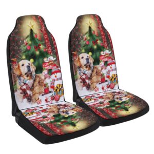 Golden Retriever Merry Christmas Seat Cover Cars,&hellip;