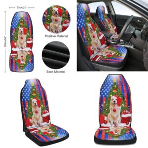 Golden Retriever Merry Christmas Seat Cover Cars Christmas Car Seat Cover Car Seat Cover 2 ggug6u.jpg